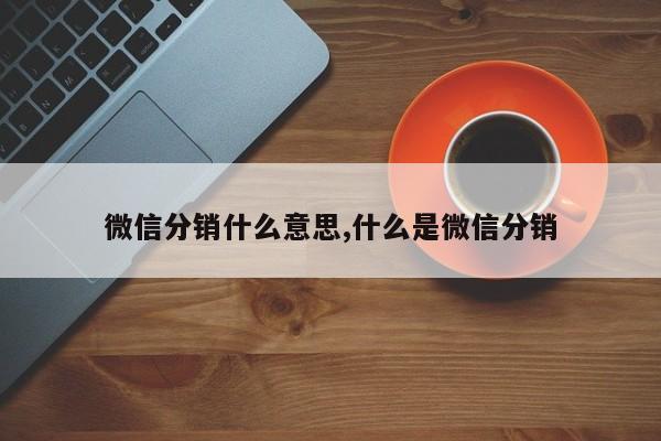 微信分销什么意思,什么是微信分销
