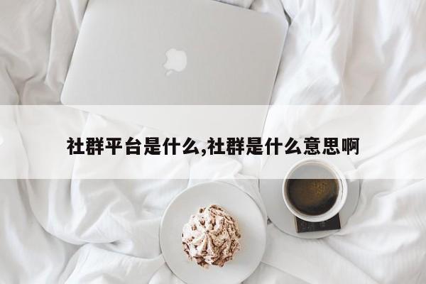 社群平台是什么,社群是什么意思啊