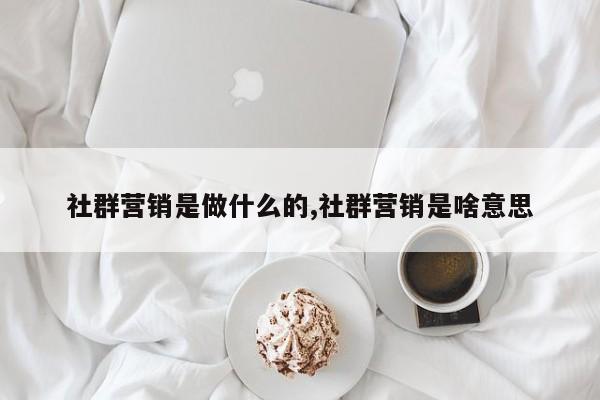 社群营销是做什么的,社群营销是啥意思